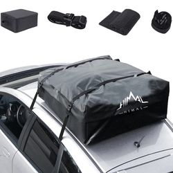 Car Roof Bag & Rooftop Cargo Carrier 15 Cubic Feet Heavy Duty Bag  Waterproof Rooftop Car Bag Storag
