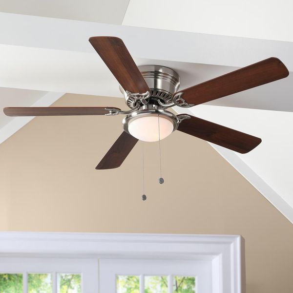 Hugger 52 In Led Indoor Brushed Nickel Ceiling Fan With Light Kit For Stafford Tx Offerup