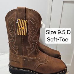 Cody James Soft Toe Work Boots Size 9.5D