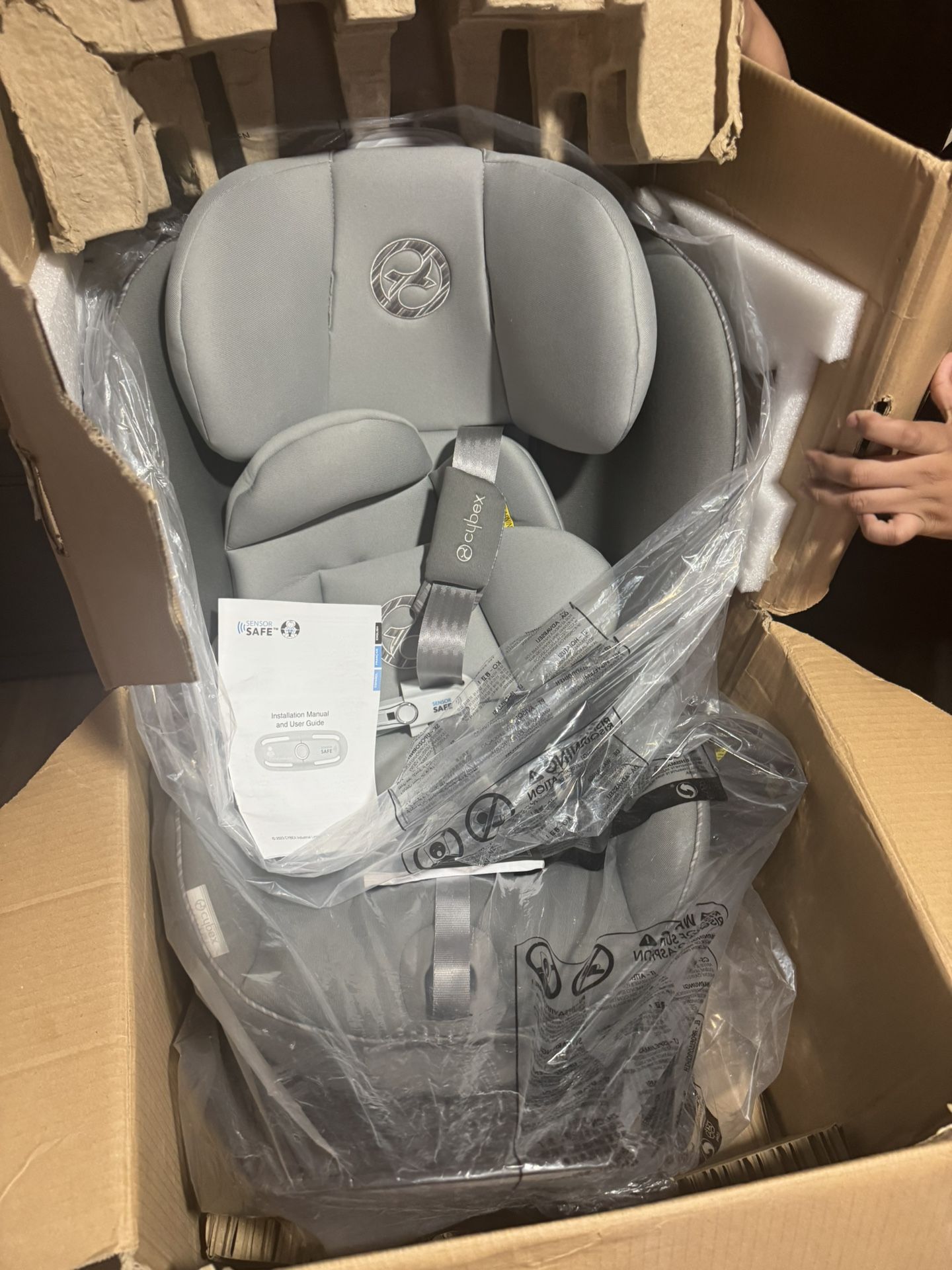 CYBEX Sirona S with SensorSafe, Convertible Car Seat, 360° Rotating Seat, Rear-Facing or Forward-Facing Car Seat, Easy Installation, SensorSafe Chest