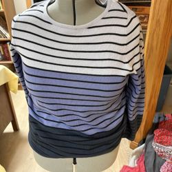 Horizontal Striped Long Sleeve Shirt 