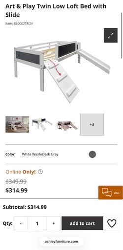 Twin Jr Loft Bed WITH mattress