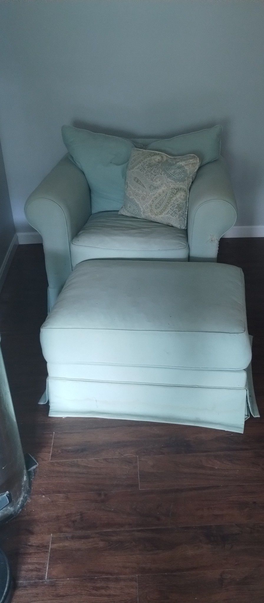 Free Chair And Ottoman 