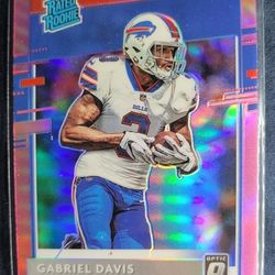 2020 Donruss Football #P-357 GABRIEL DAVIS Rated Rookie RC Pink Optic Preview
