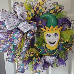 Mardi Gras Wreath 