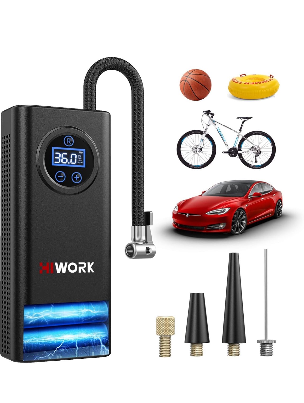Air Compressor, Tire Inflator Portable Air Pump 150 PSI