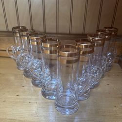 9 Vintage MCM Double Shot Glasses