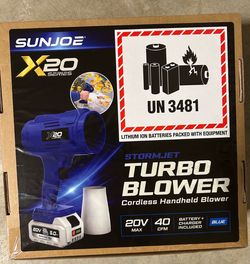 SunJoe Sun Joe new in box Turbo Power Blower Leaf yard