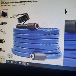 Camco 50 Ft Heated RV Drinking Hose. NEW