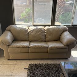 Leather Sleeper Sofa