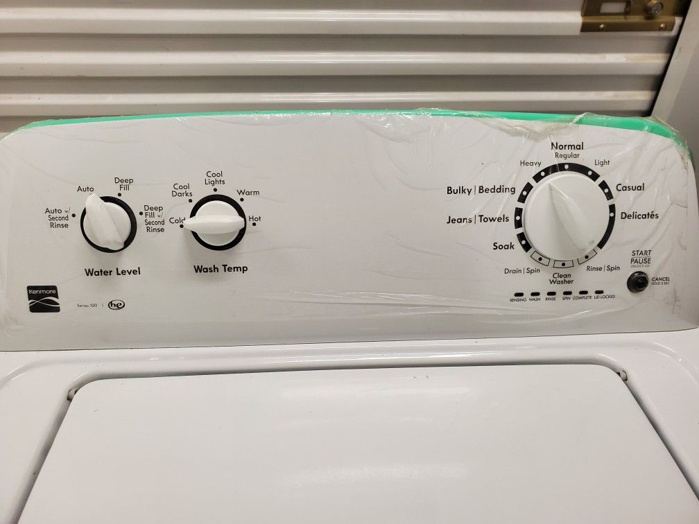 Kenmore 100 series washer and dryer