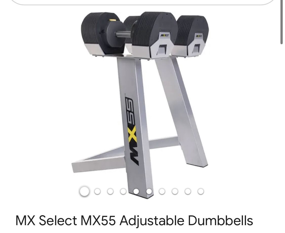 MX 55 Adjustable Dumbbells With Stand Brand New In Box Cheap!! 