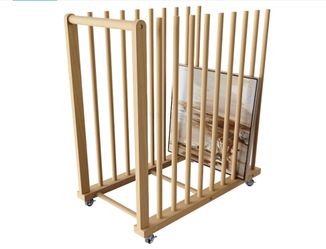 UNZERO Rolling Art Rack Canvas Storage Organizer                                    #0450