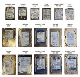 Lot Of 16 Hard Drives