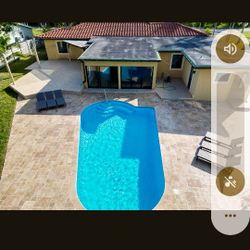 French Pattern Travertine Deck Tile Coping Edge And Waterline Tile