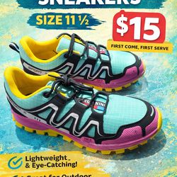 Women’s Colorful Trail Sneakers – Size 11.5 – Only $15!
