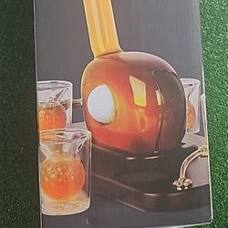 Golf  Club Decanter  With Set Glases