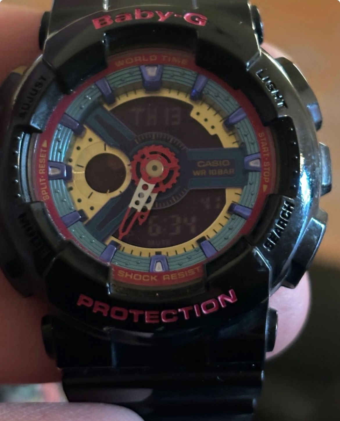 Casio BA-112 Baby-G Digital -Analog Watch Alarm Chronograph 100m WR -