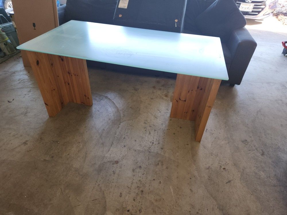 Glass Top Desk - Great for Studying And Quick Dry Erase Notetaking.