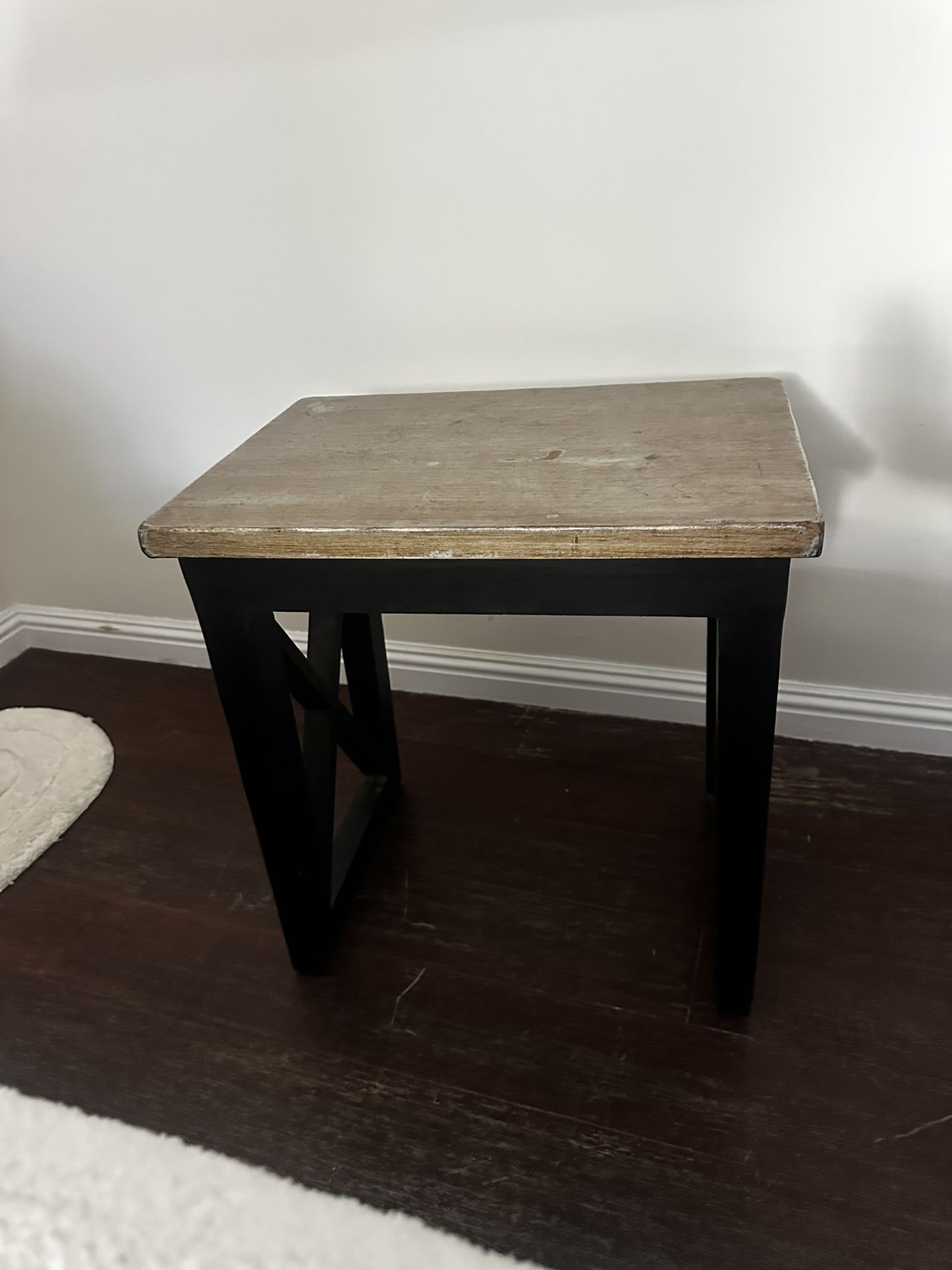 Wood End Table