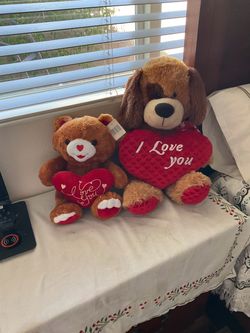 Valentine's Day Stuffed Animal Plush Set