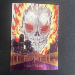 Ghost Rider Flasher From Metal Series 1995 Fleer Marvel