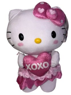 Hello Kitty Musical Side Stepper Plush Sings, Dances Sanrio XOXO Pink White