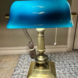 Vintage Mid-Century Alsy Bankers Table Desk Lamp 