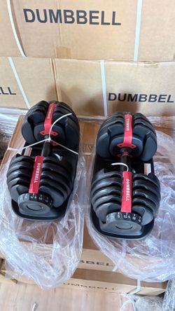 I’m selling adjustable dumbbell brand new in boxes Each dumbbell (5 lbs To 52 5 lbs) $240 for the pair