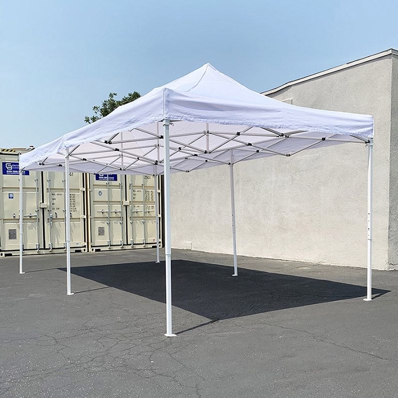 BRAND NEW $185 Heavy Duty 10x20 ft Ez Popup Canopy Tent Instant Shade w/ Carry Bag Rope Stake, 4 Colors