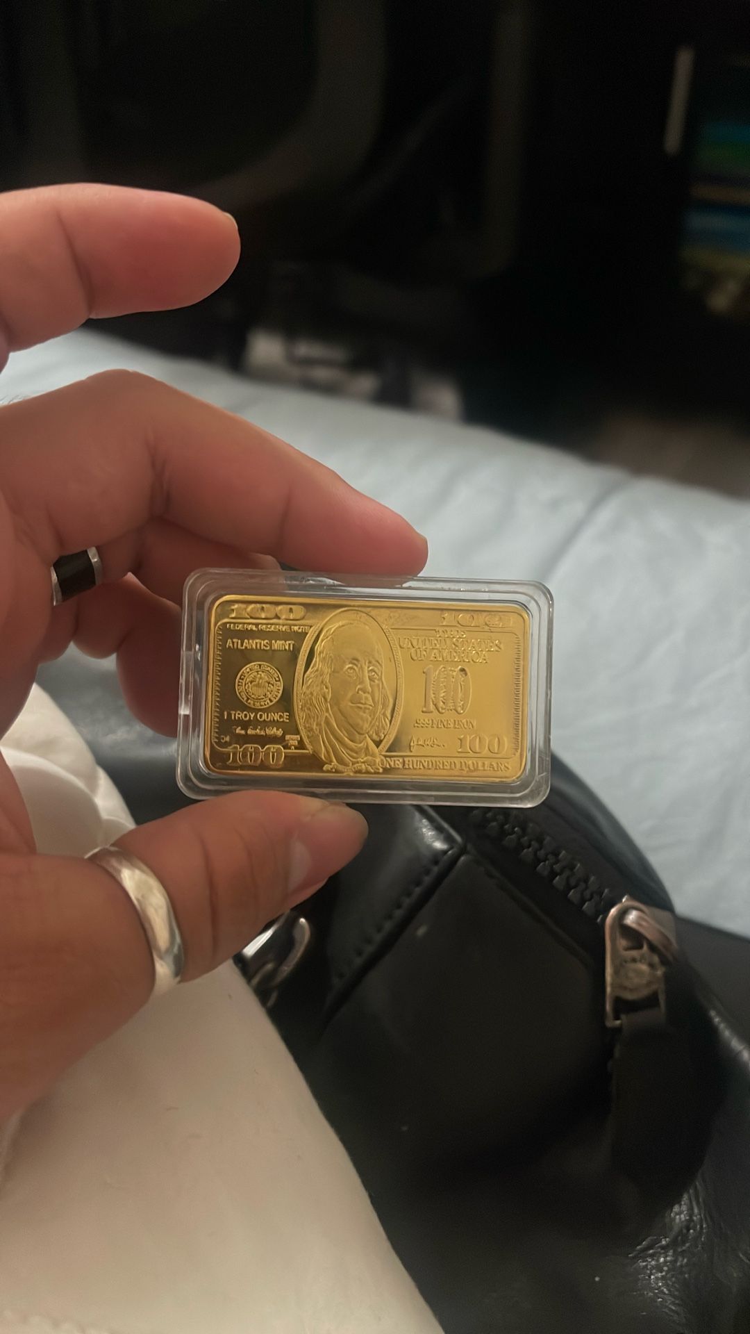 Gold plated $100 Bill
