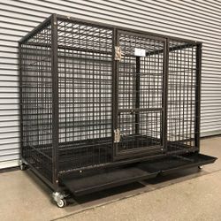 Heavy Duty⚡ Brand New LARGE Dog Kennel Cage With Recommend Tray🐕✨🐩🐕✨🐩🐕✨🐩
