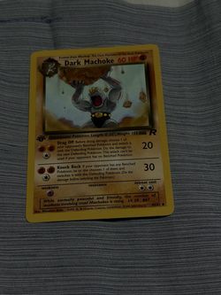 1st edition team rocket dark machoke