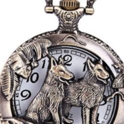 Dogs Hollow Quartz Pocket Watch