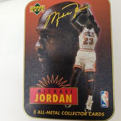 Micheal Jordan Metal Cards Upper Deck