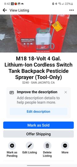 Tank BACK-PACK Pesticides