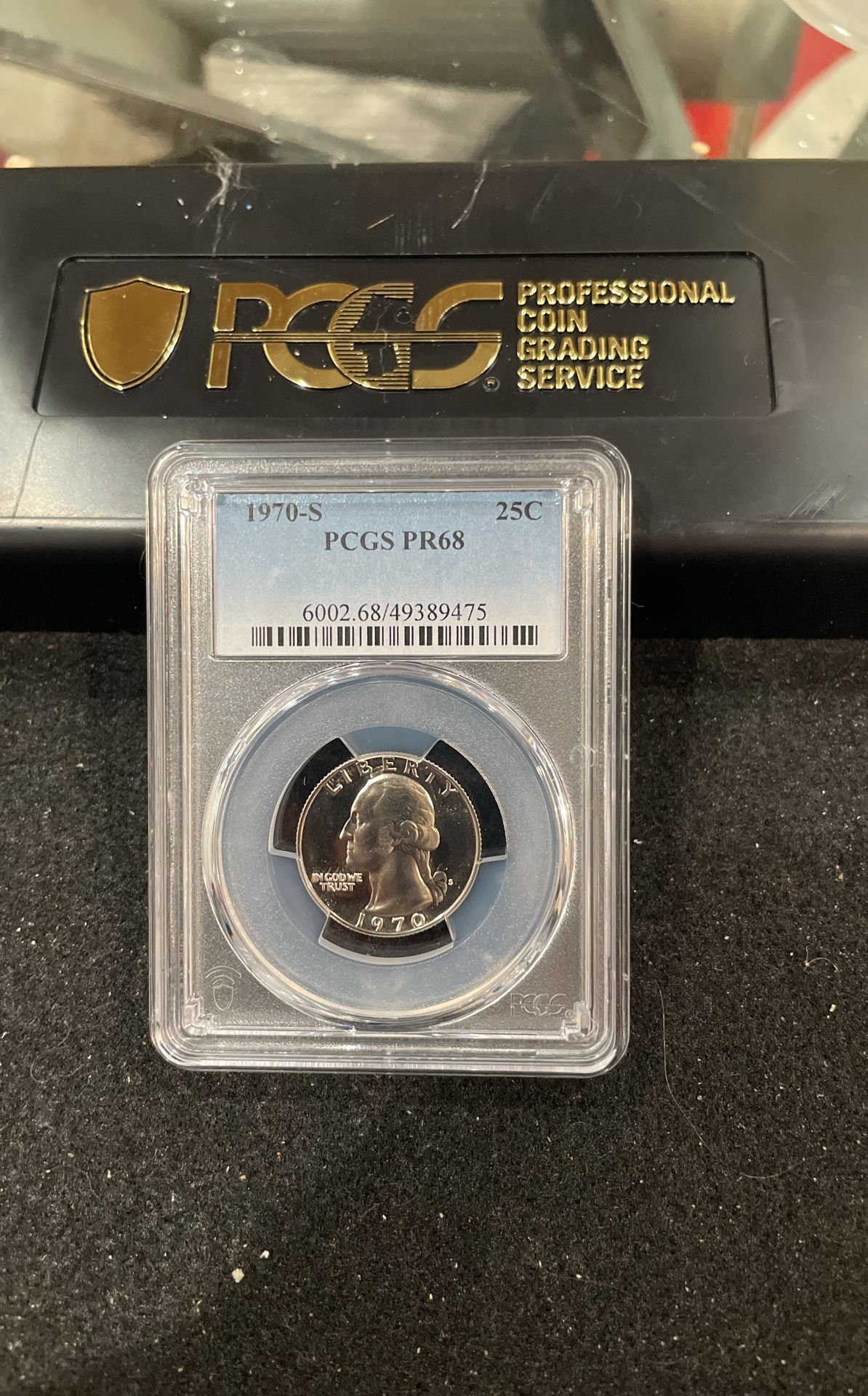 1970 S Gem Proof Washington Quarter Graded At PR68 S-12
