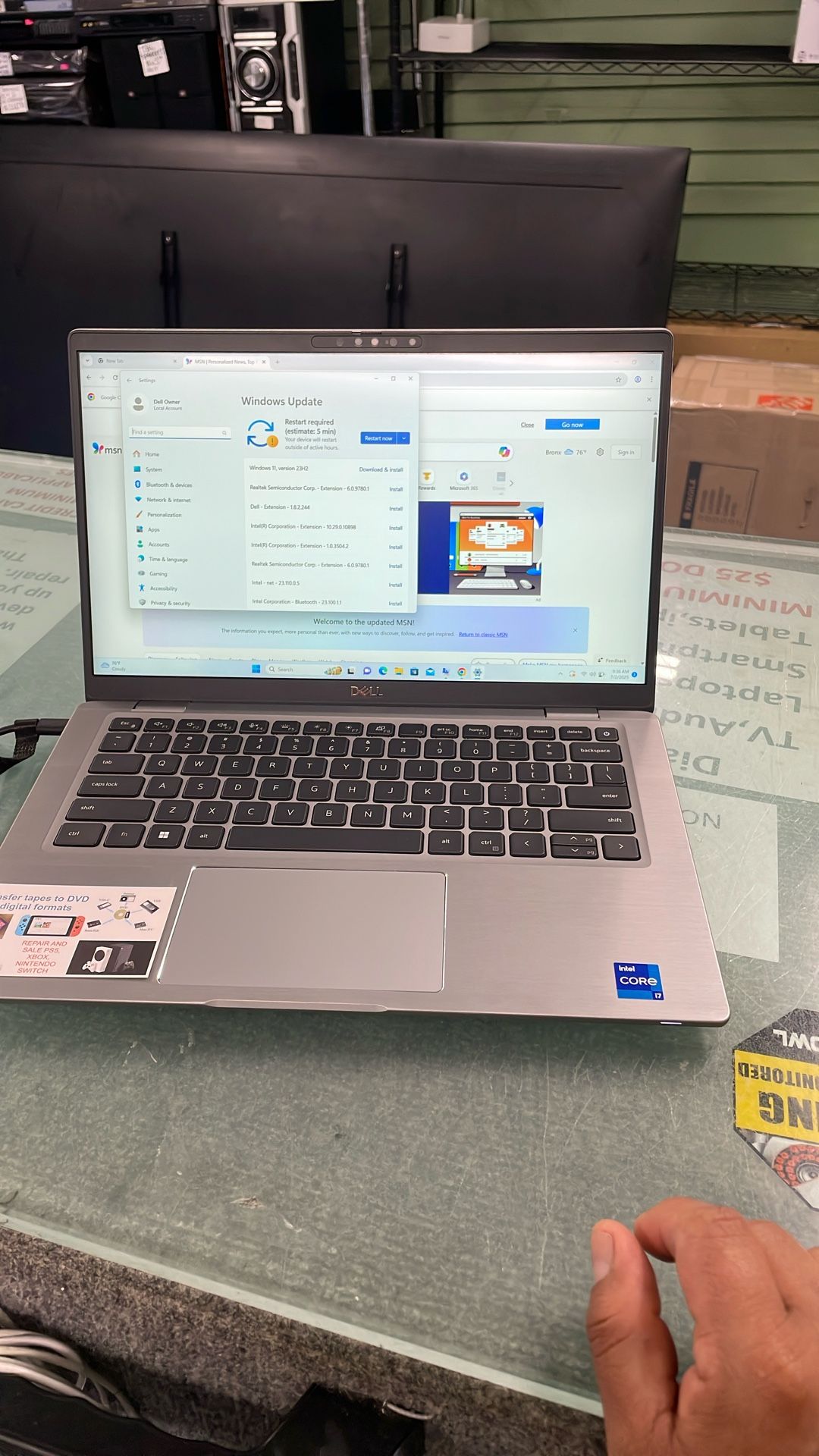 Dell Laptop 14” Touch Screen Windows 11 Pro $500