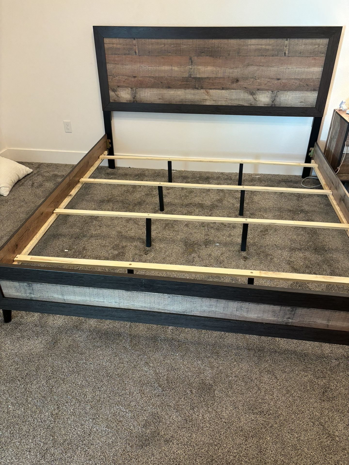 King Size Bed Frame  And Box Springs