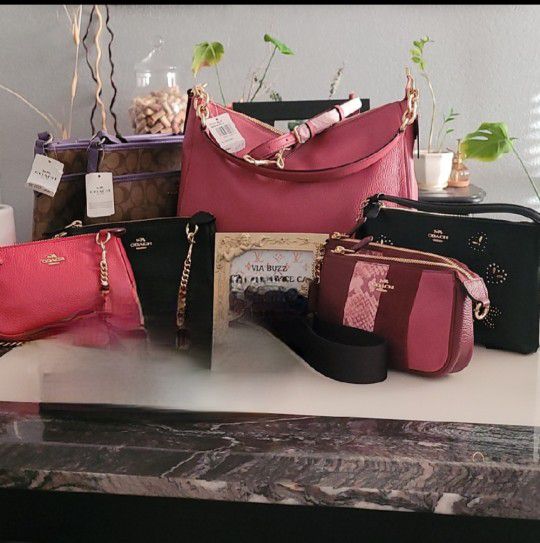 8 pcs BNew COACH Leather Bags! Selling Bundle!