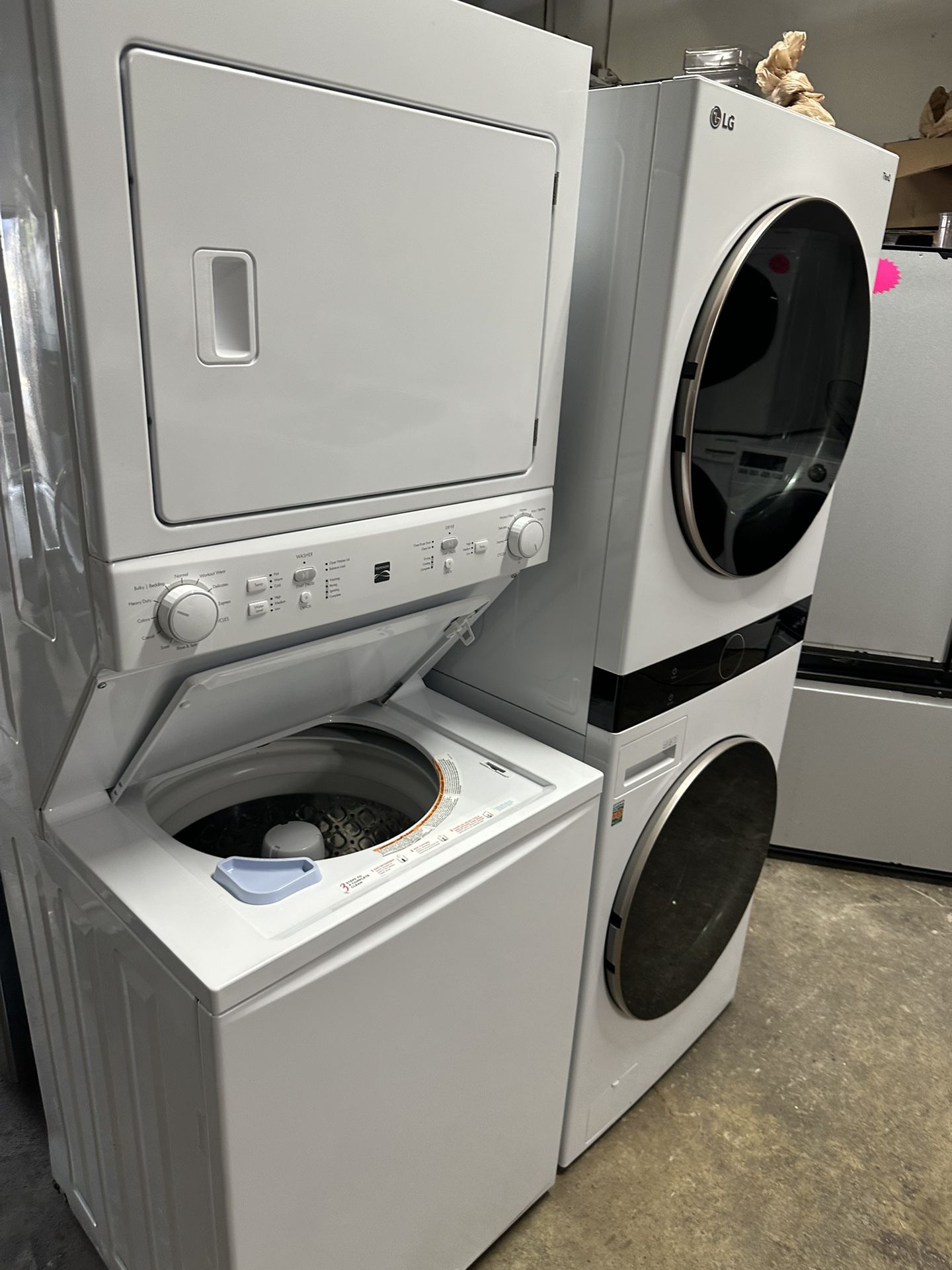 💯🌆kenmore Stakable Washer And Dryer Electric Like New🌆💯