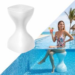Pool Bar Stool 26” Weighted In-Pool Chair Waterproof Patio Seat