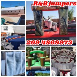 RESBALADILLAS DE AGUA, TOROS MECANICOS, MEZAS Y SILLAS, CARPAS ,BRINCOLINES, MANTELERIA 