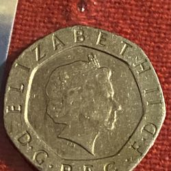 Queen Elizabeth II 2002 Twenty Pence 20P Coin UK Royal Mint