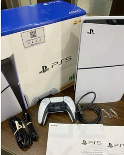 Playstation 5 console controller and video game