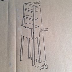 better homes & gardens Bristol leaning wall desk