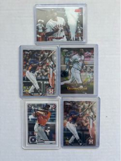 Yordan Alvarez (5) card lot RCs Astros