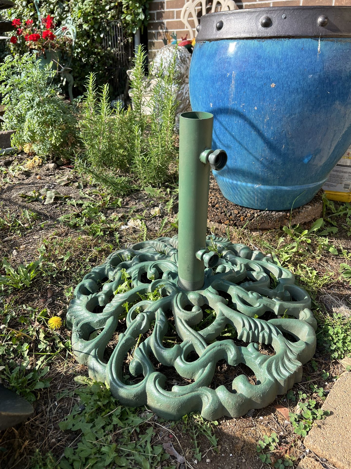 Cast Iron humbrella stand   H17” x W23”
