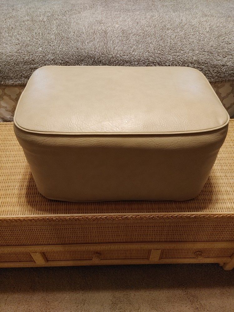 Leather Ottoman