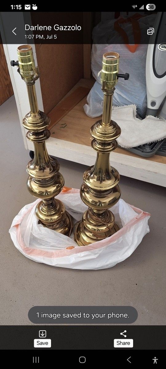 Vintage Solid Brass Lamps